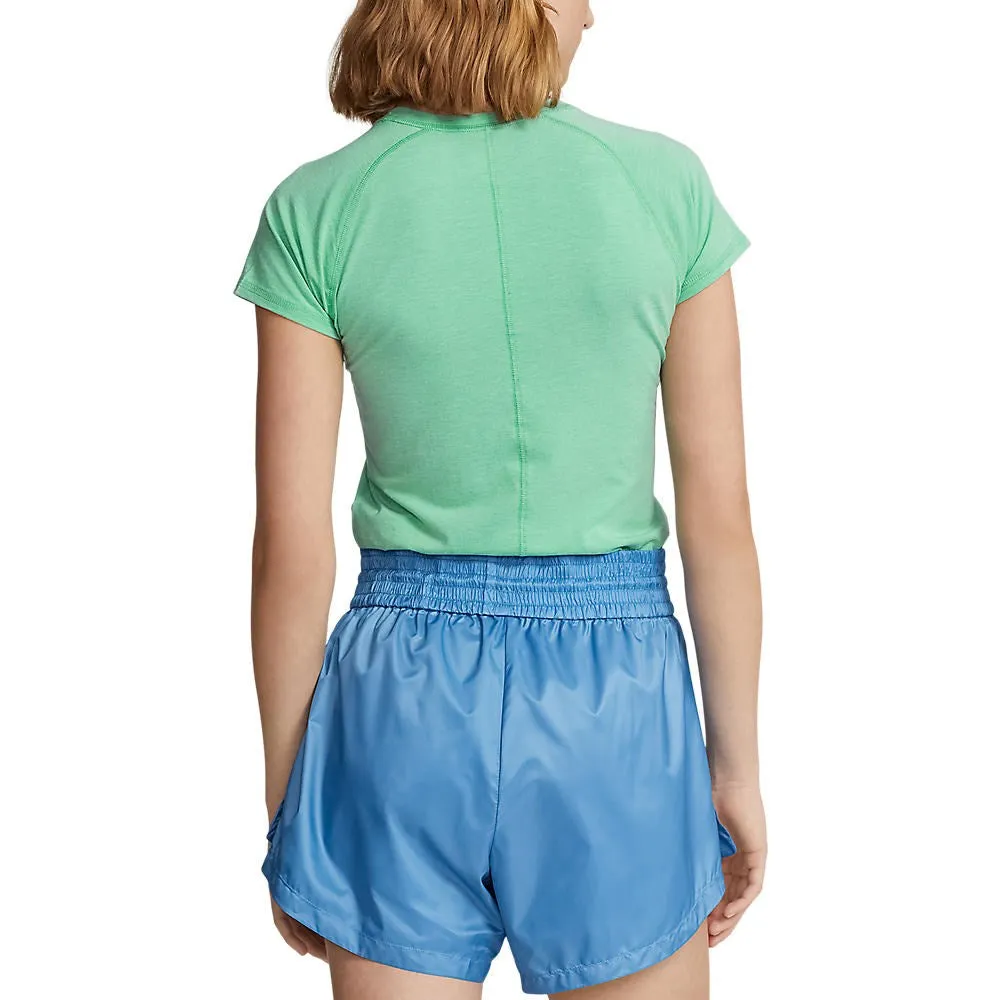 Rlx Ralph Lauren Women'S Stretch Crew Tee - Resort Green Heather Clearance Sale Dress from the Feet Up