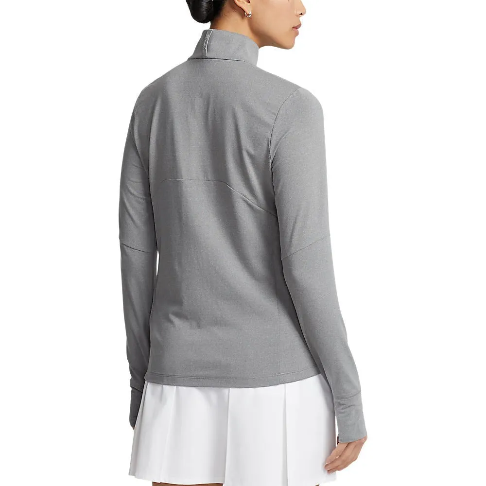 Rlx Ralph Lauren Women'S Stretch Jersey 1/4 Zip Golf Pullover - Steel Heather/Chic Cream Black Friday Sale Be Unstoppable