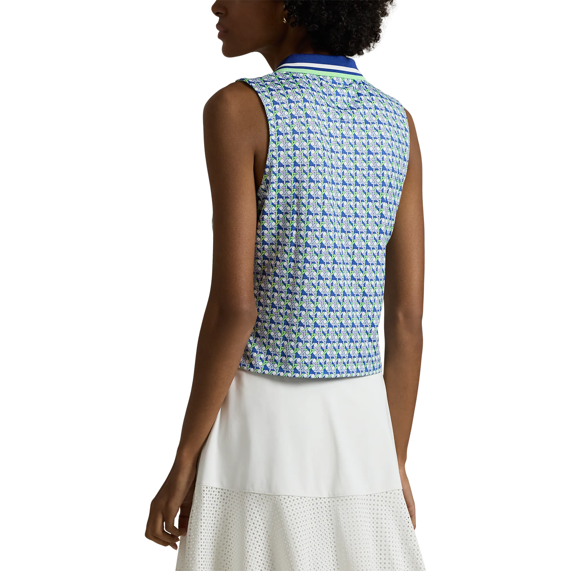 Make a Statement Halloween Sale Rlx Ralph Lauren Women'S Stretch Jersey Cropped Golf Shirt - Spring Wicker