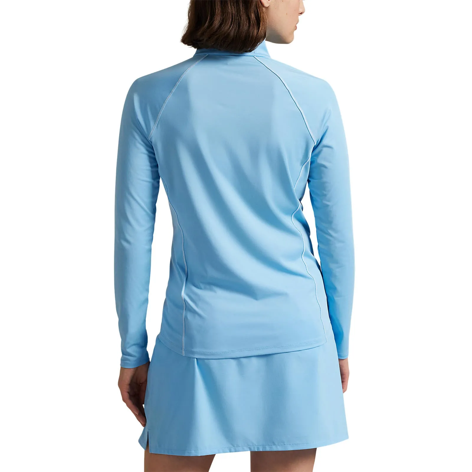 Rlx Ralph Lauren Women'S Stretch Jersey Quarter-Zip Pullover - Sutton Blue Own the Vibe