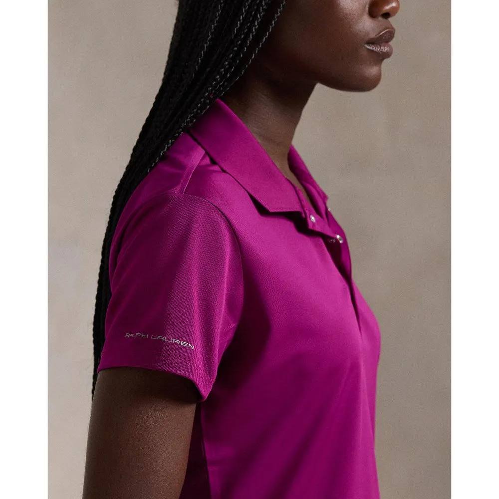 Walk with Power Rlx Ralph Lauren Women'S Tour Performance Golf Shirt - Fuchsia Berry