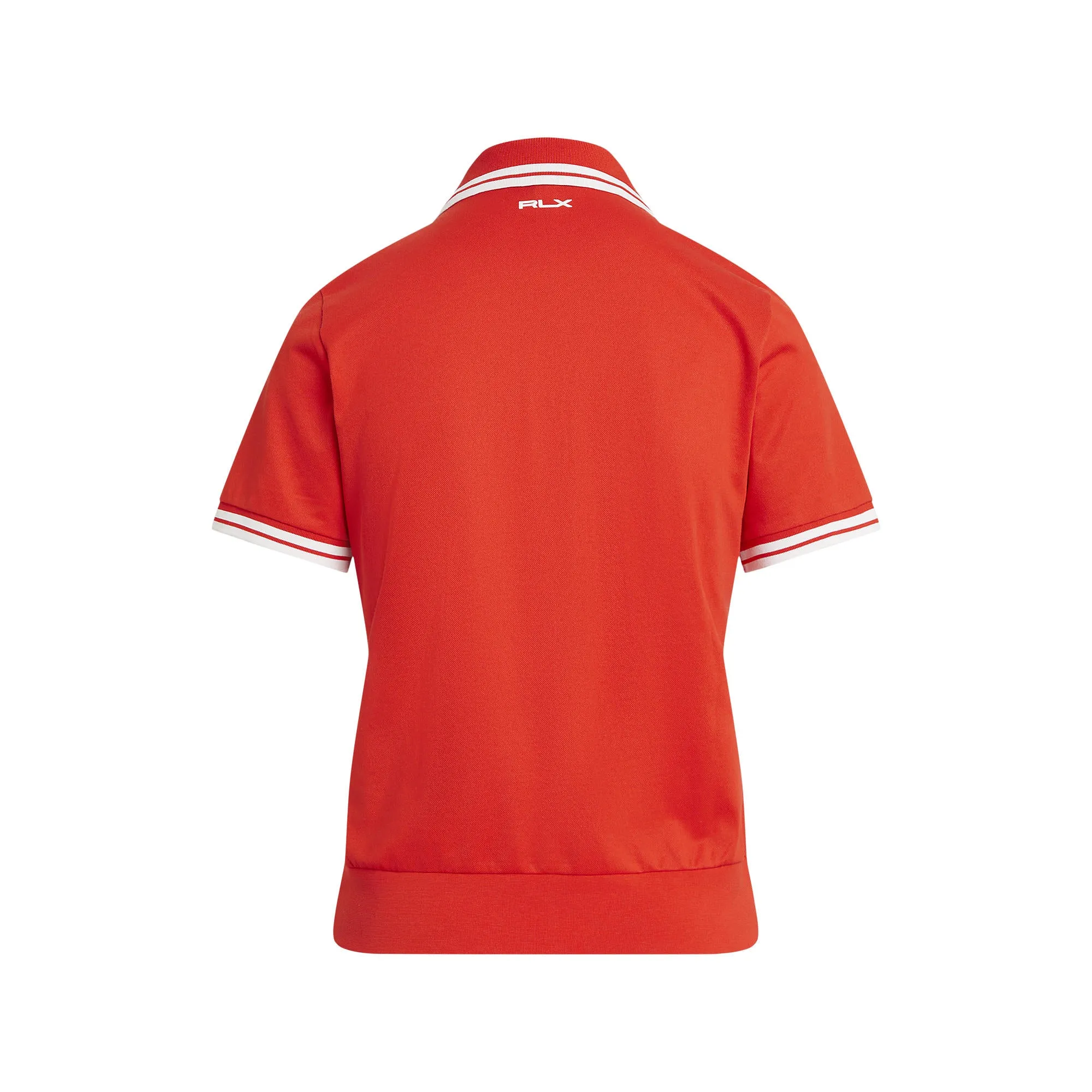 Budget Friendly Lead with Style Rlx Ralph Lauren Women'S Tour Pique Golf Shirt - Bright Poppy/Ceramic White