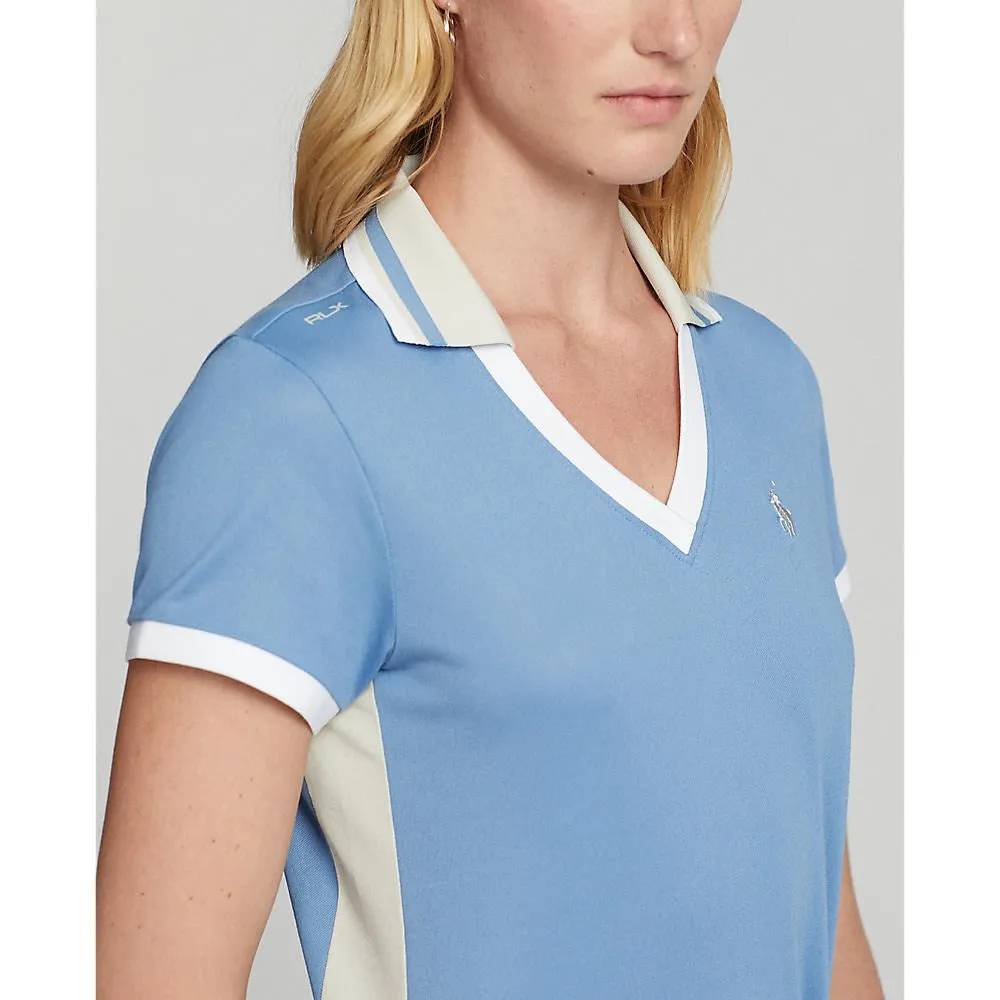 Special Offer Rlx Ralph Lauren Women'S Tour Pique - Hatteras Blue/Basic Sand