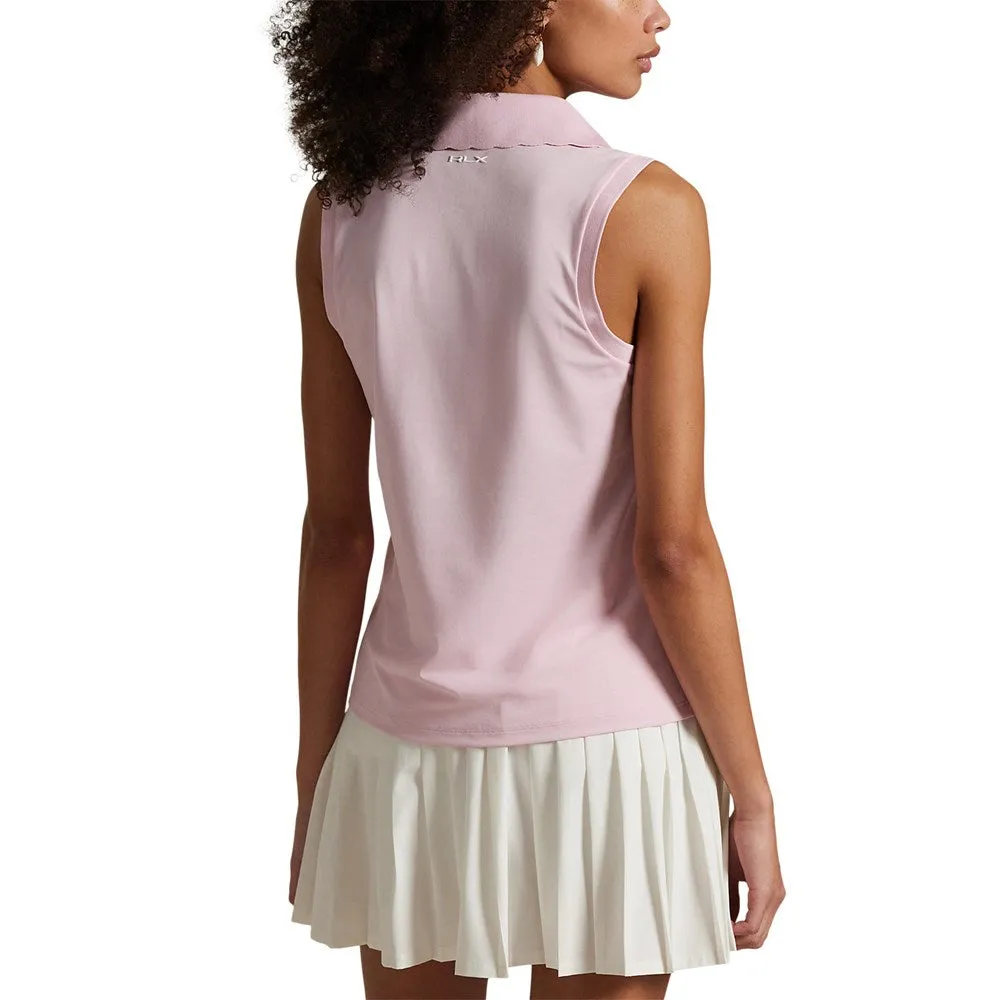 Rlx Ralph Lauren Women'S Tour Pique V-Neck Sleeveless Polo Shirt - Garden Pink Own the Vibe All Saints' Day Sale