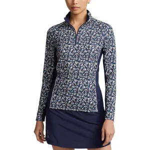 Black Friday Sale Winter Sale Rlx Ralph Lauren Women'S Uv Jersey 1/4 Zip Pullover - Highlands Floral