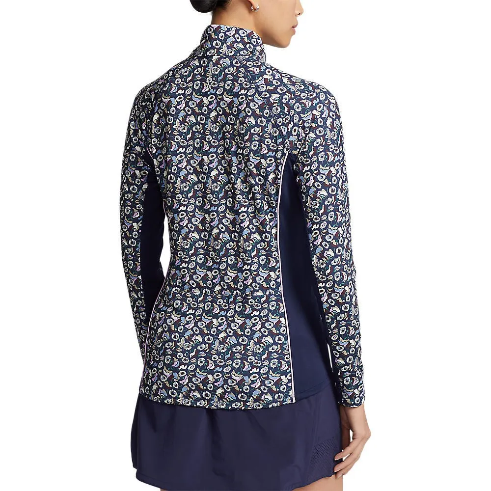 Rlx Ralph Lauren Women'S Uv Jersey 1/4 Zip Pullover - Highlands Floral Command Attention