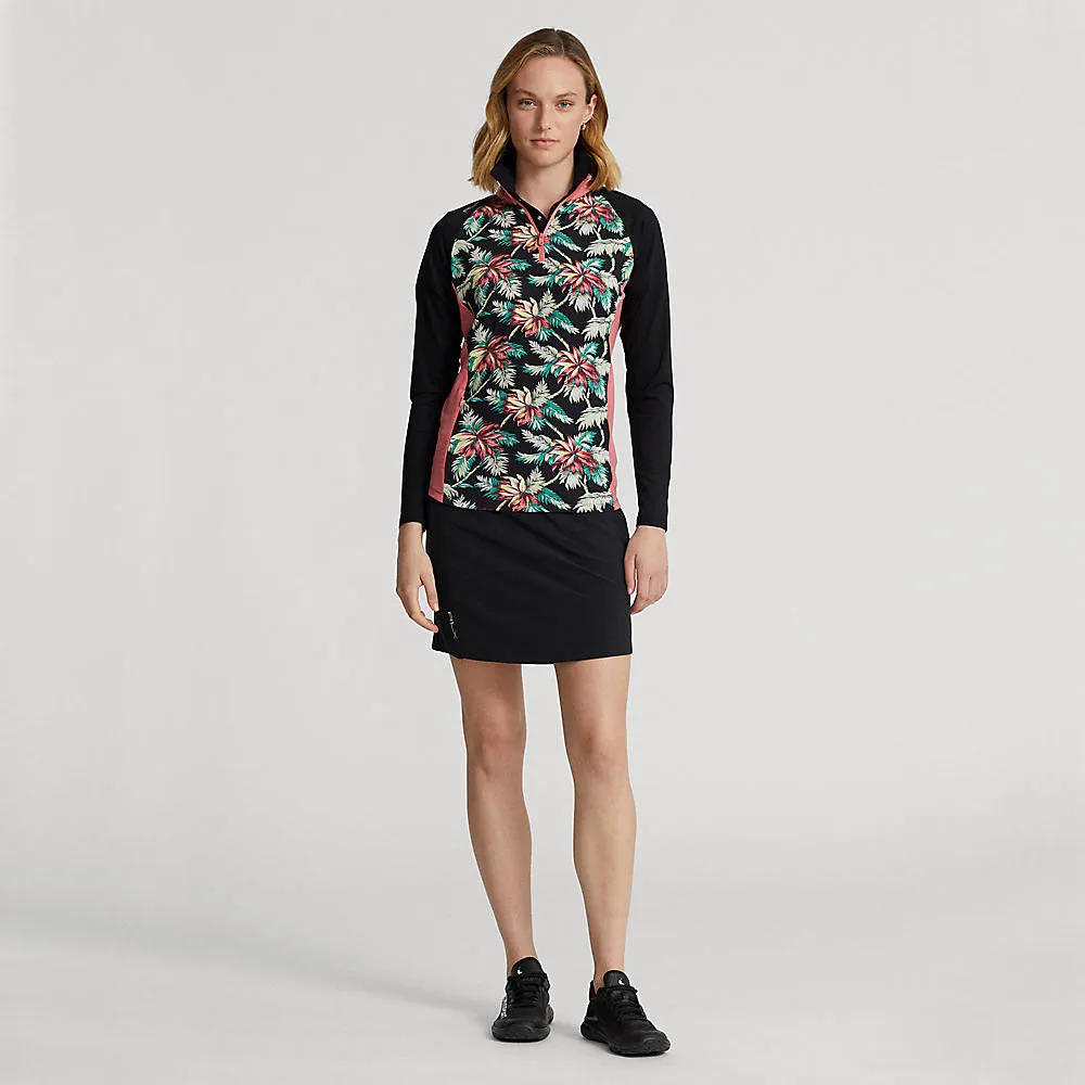 Rlx Ralph Lauren Women'S Uv Jersey 1/4 Zip Pullover - Island Bamboo Floral Multi Holiday Sale Move Beyond Ordinary