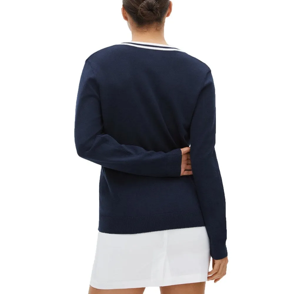 Lead with Style Rohnisch Women'S Adele Knitted Golf Sweater - Navy/White
