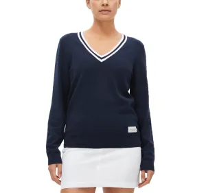 Stride with Confidence Rohnisch Women'S Adele Knitted Golf Sweater - Navy/White