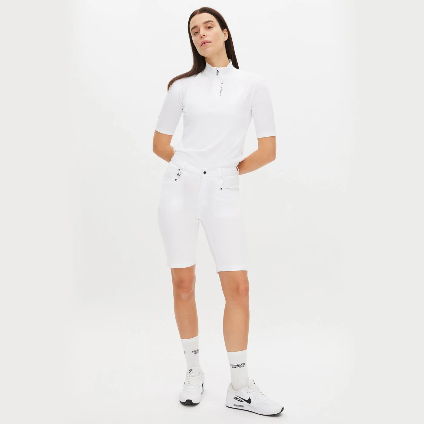 New Year's Eve Sale Engineered for Speed Rohnisch Women'S Chie Bermuda Golf Shorts - White