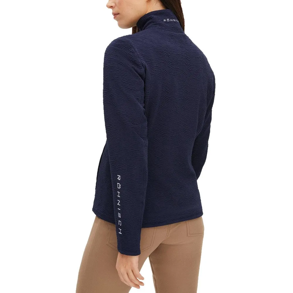 Rohnisch Women'S Logan Wind Golf Cardigan - Navy Confidence Starts Here