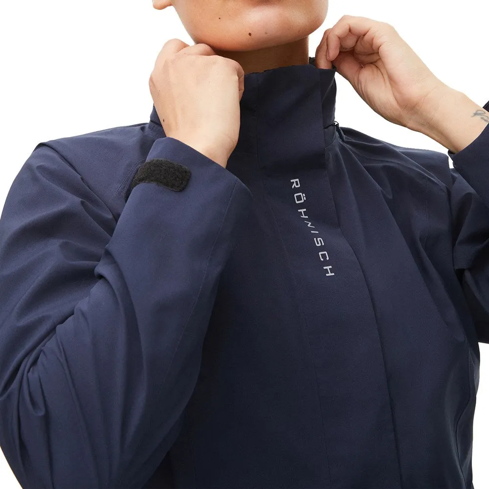 Rohnisch Women'S Storm Waterproof Rain Jacket - Navy Bring the Heat