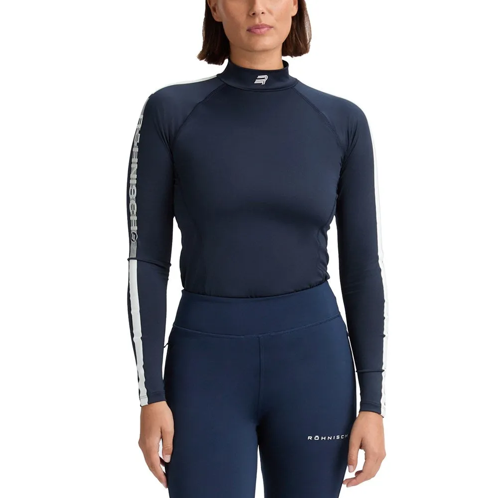 Rise Every Time Rohnisch Women'S Ultra Viola Uv Long Sleeve Golf Shirt - Navy