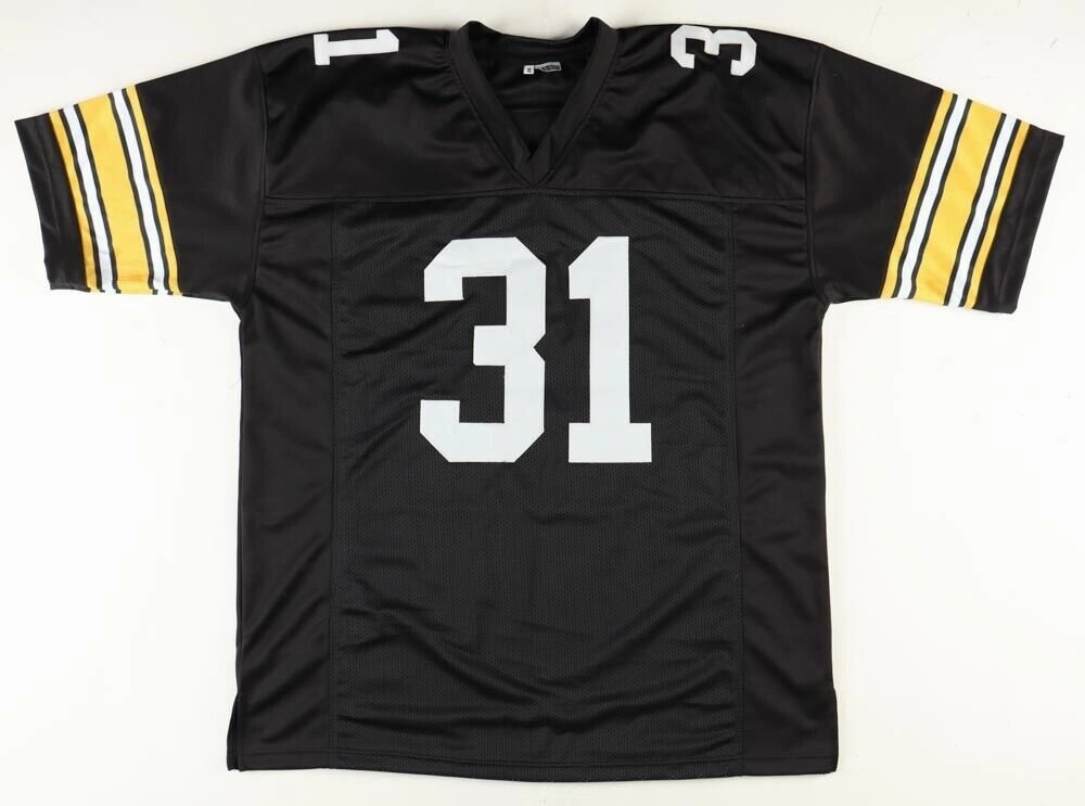 Ronnie Harmon Signed Iowa Hawkeye Jersey (JSA COA) 1986 1st Rnd Pk Buffalo Bills