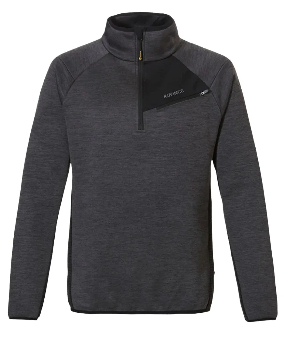 Rovince Mens Ergoline Pullover Half Zip Fleece Jacket Walking Sherpa Fleece
