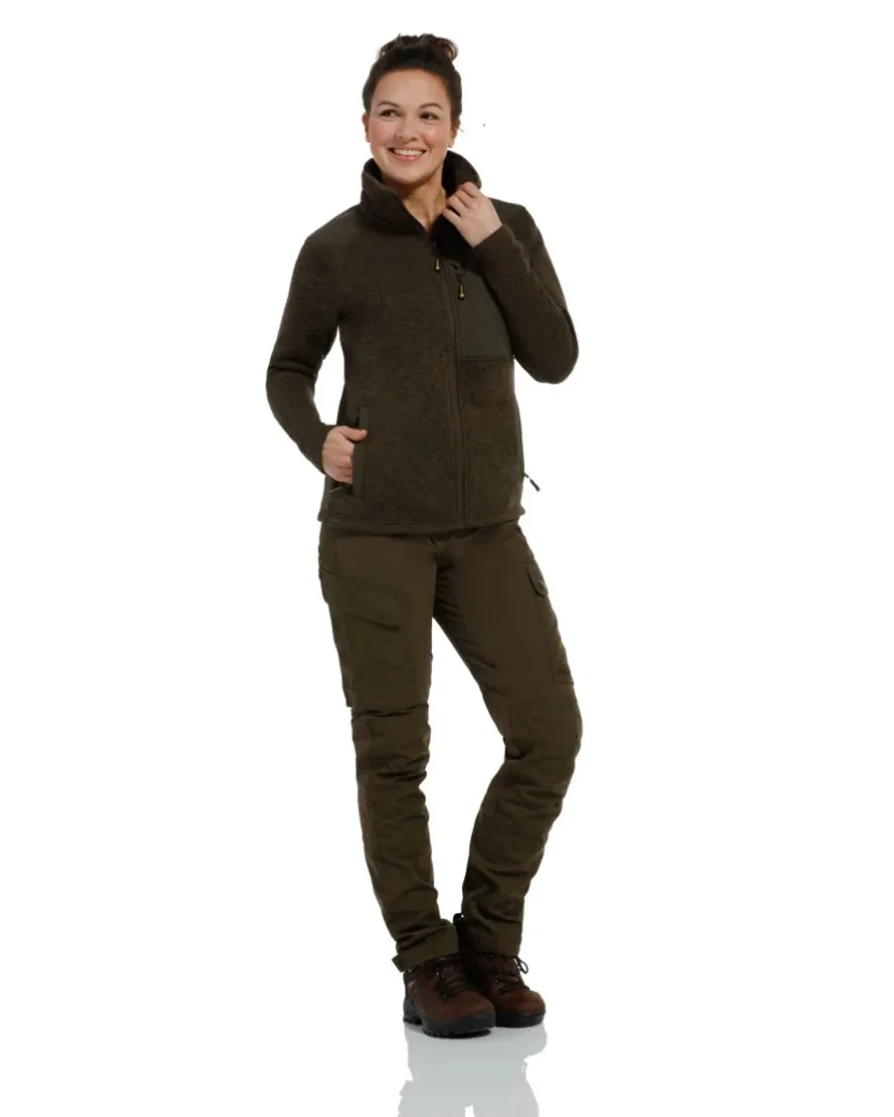 Rovince Womens Coarse Fleece Jacket Hunting Fleece Jackets