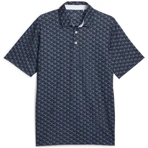 Puma Mattr Palms Polo Shirt - Navy Blazer/White Glow Autumn Sale
