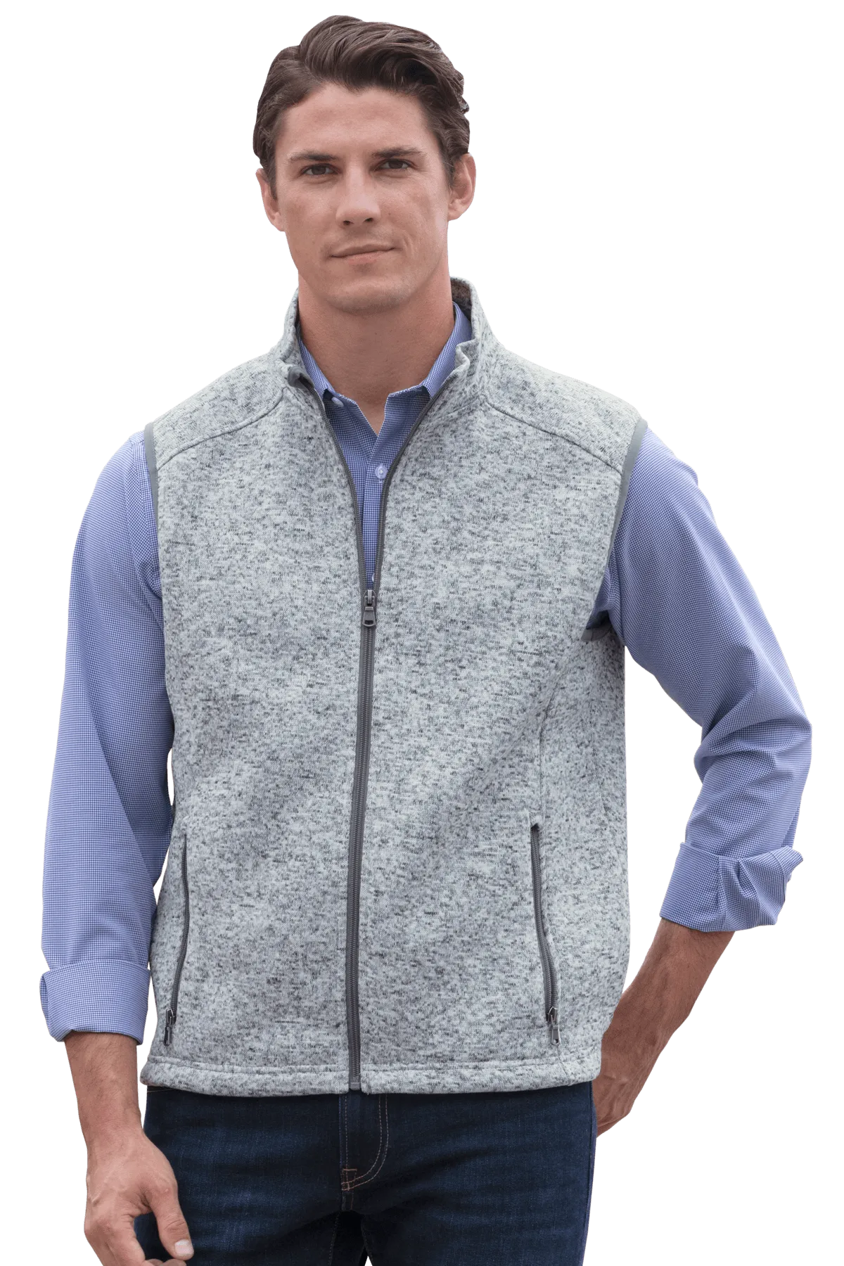 Men'S Summit Sweater-Fleece Vest Stay in Motion Walk with Power
