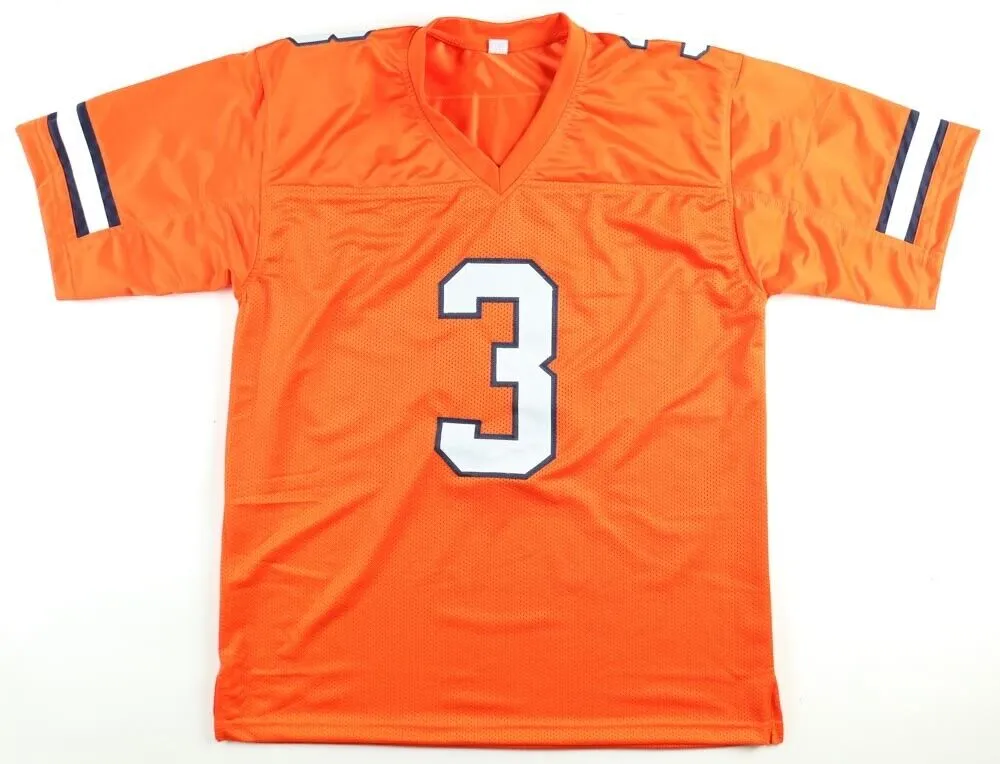 Russell Wilson Signed Denver Broncos Jersey (Beckett COA) 9xPro Bowl Quarterback