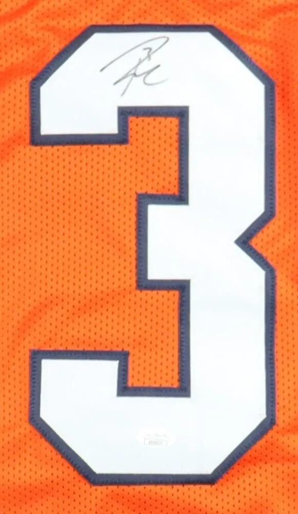 Russell Wilson Signed Denver Broncos Jersey (Beckett COA) 9xPro Bowl Quarterback