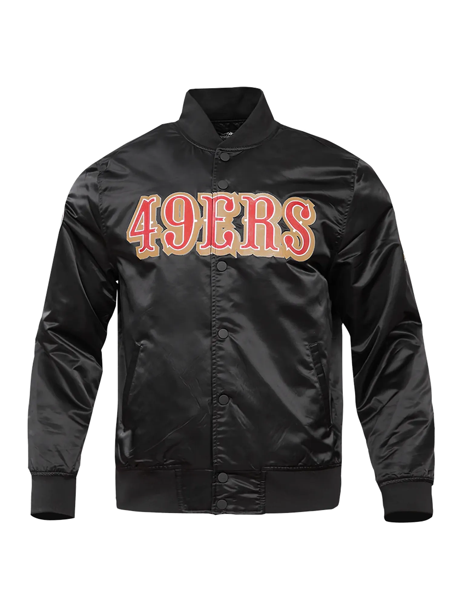 San Francisco 49ers Pro Standard NFL Team Classic Satin Button Jacket - Black