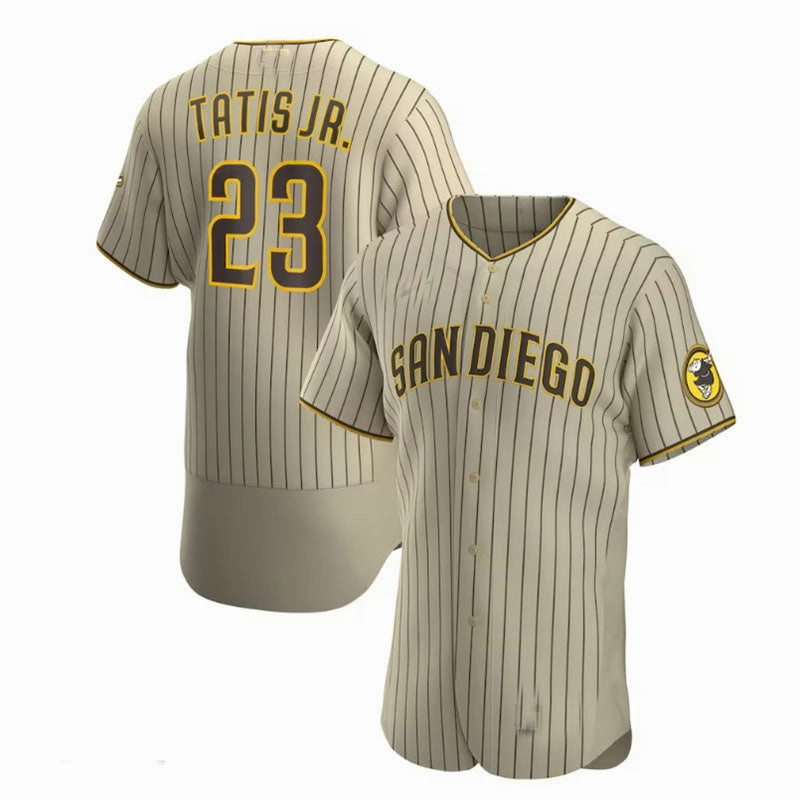 San Diego Padres #23 Fernando Tat????as Jr. Alternate Authentic Player Jersey - Tan Brown Baseball Jerseys