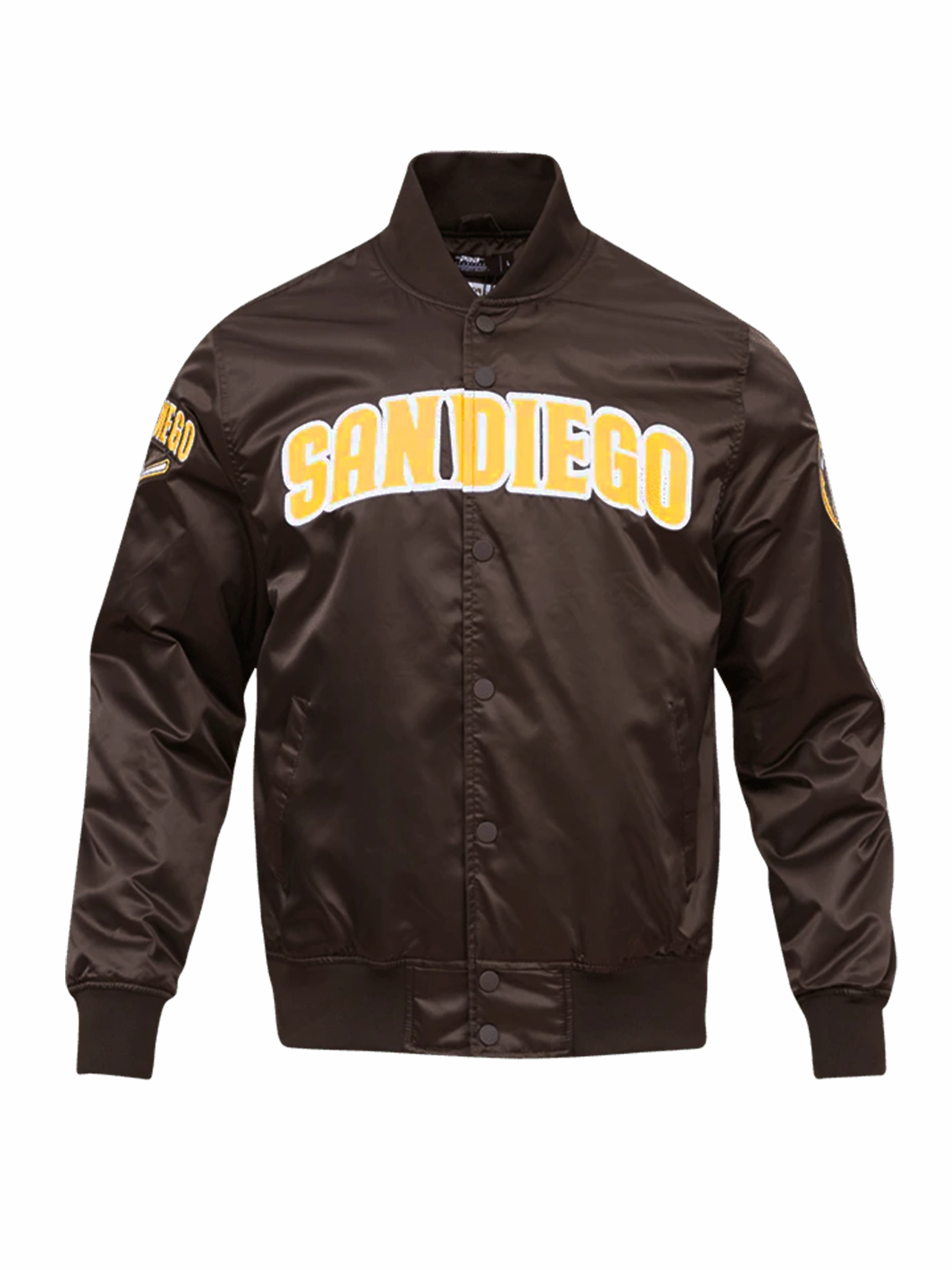 San Diego Padres Pro Standard MLB Team Classic Satin Button Jacket - Brown