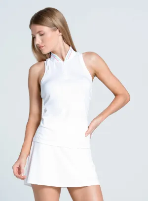 Seamless Textured Sleeveless Polo Flash Sale Step Into Strength