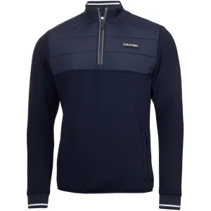 Calvin Klein Baylor Creek Hybrid Half Zip Pullover - Evening Blue Move Beyond Ordinary