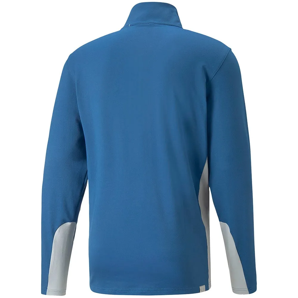 Walk with Power Lead with Style Puma Gamer 1/4 Zip Pullover - Lake Blue/High Rise