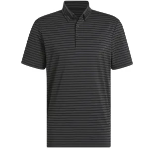Christmas Day Sale Fuel Your Fire Adidas Ultimate365 Stripe Polo Shirt - Black/Carbon