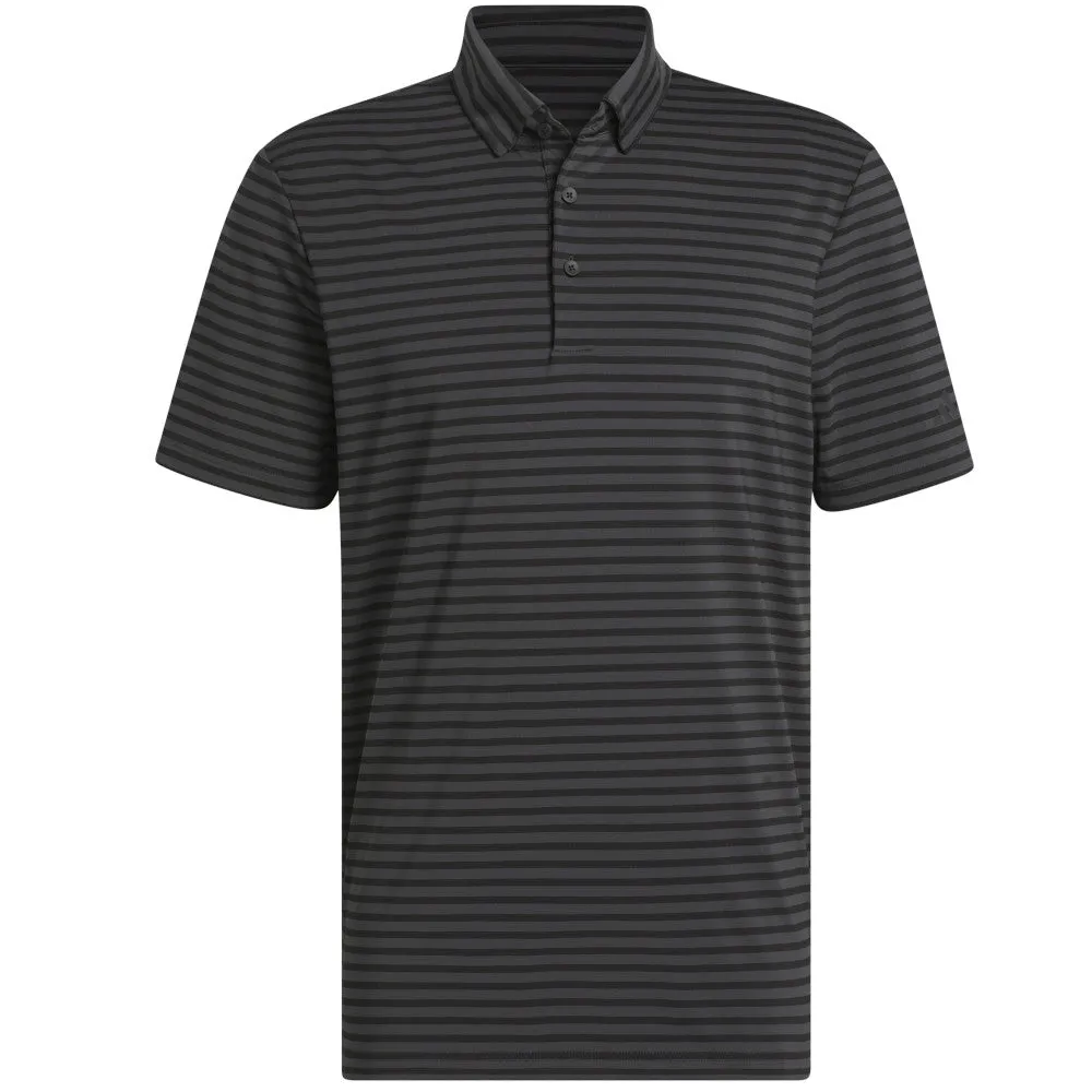 Christmas Day Sale Fuel Your Fire Adidas Ultimate365 Stripe Polo Shirt - Black/Carbon