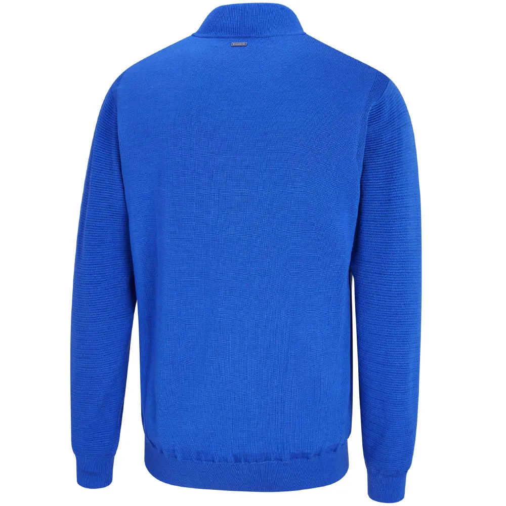 All Eyes on You Ping Croy 1/2 Zip Pullover - Dark Blue