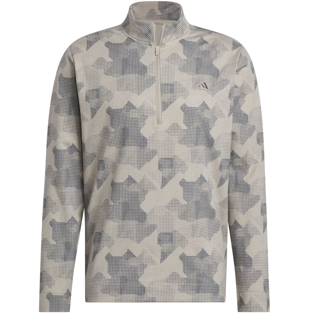 Biggest Sale of the Year Made to Move Adidas Go-To Printed 1/4 Zip Pullover - Putty Beige