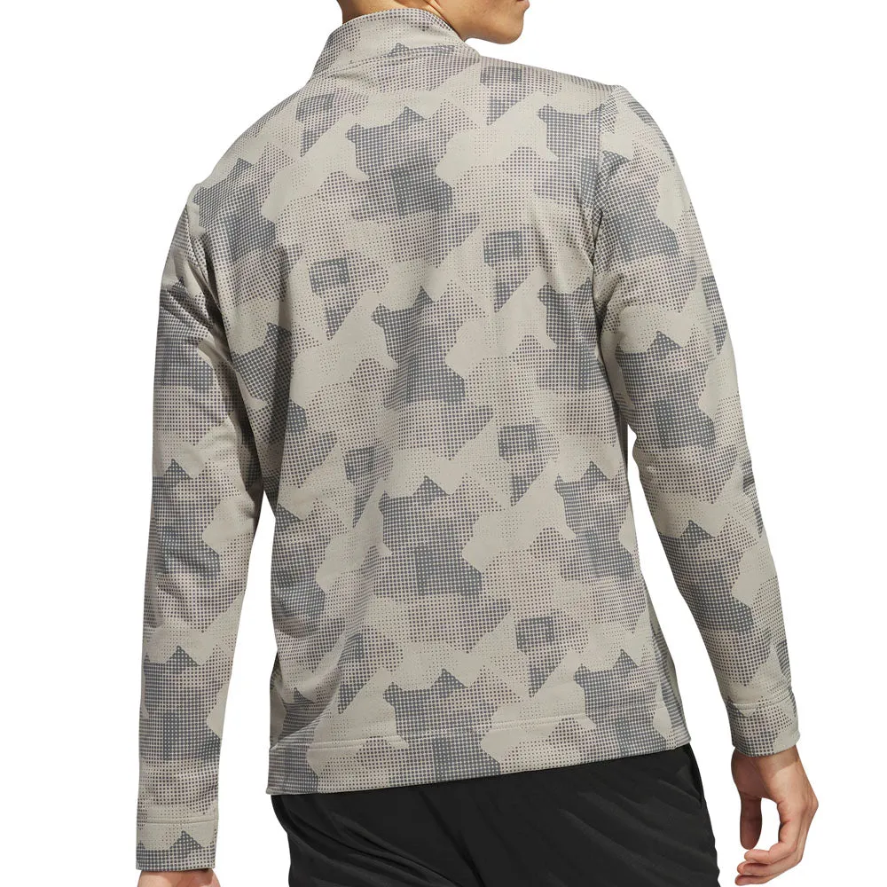Built to Move You Adidas Go-To Printed 1/4 Zip Pullover - Putty Beige