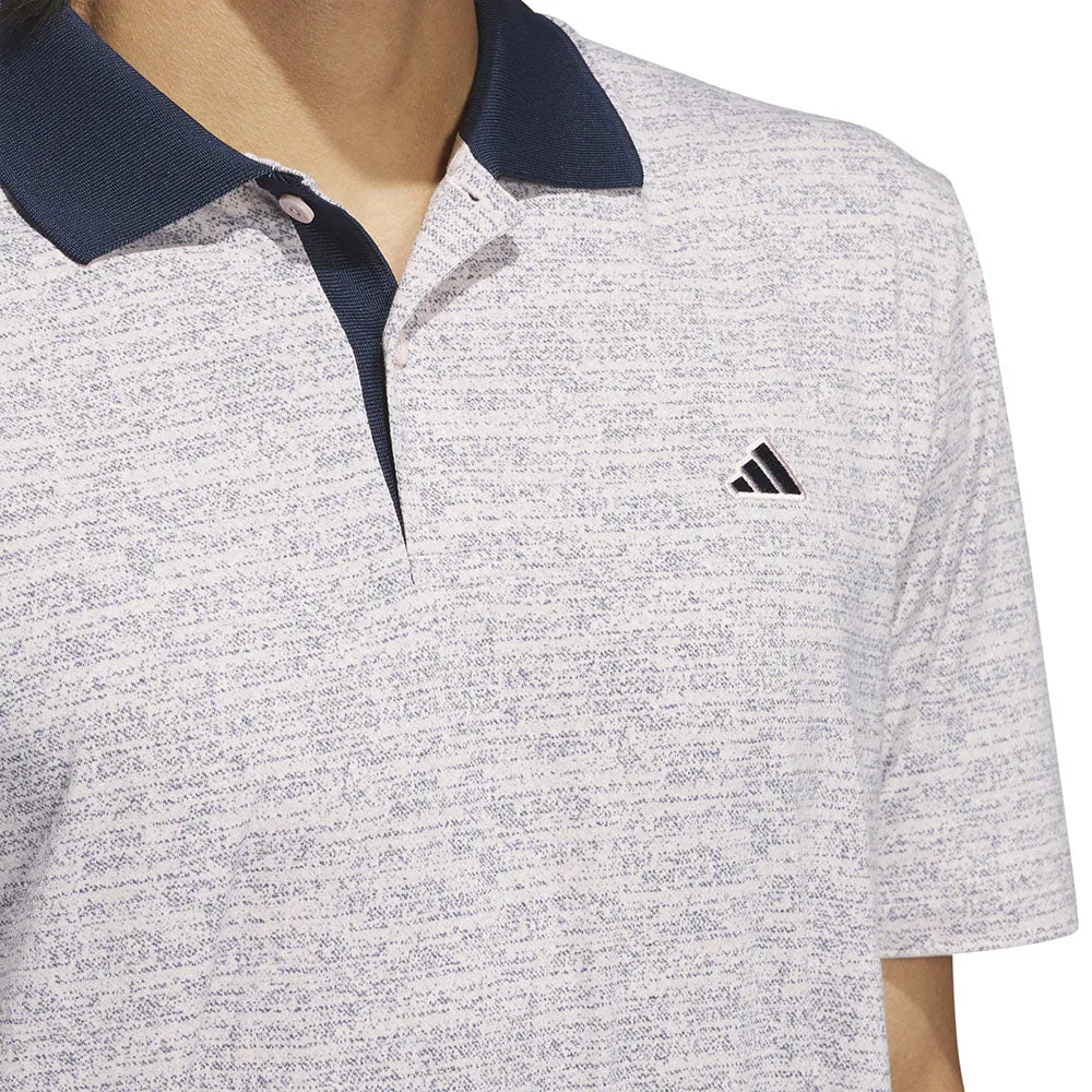 Adidas Go-To Printed Polo Shirt - Sandy Pink Mel Style Meets Power