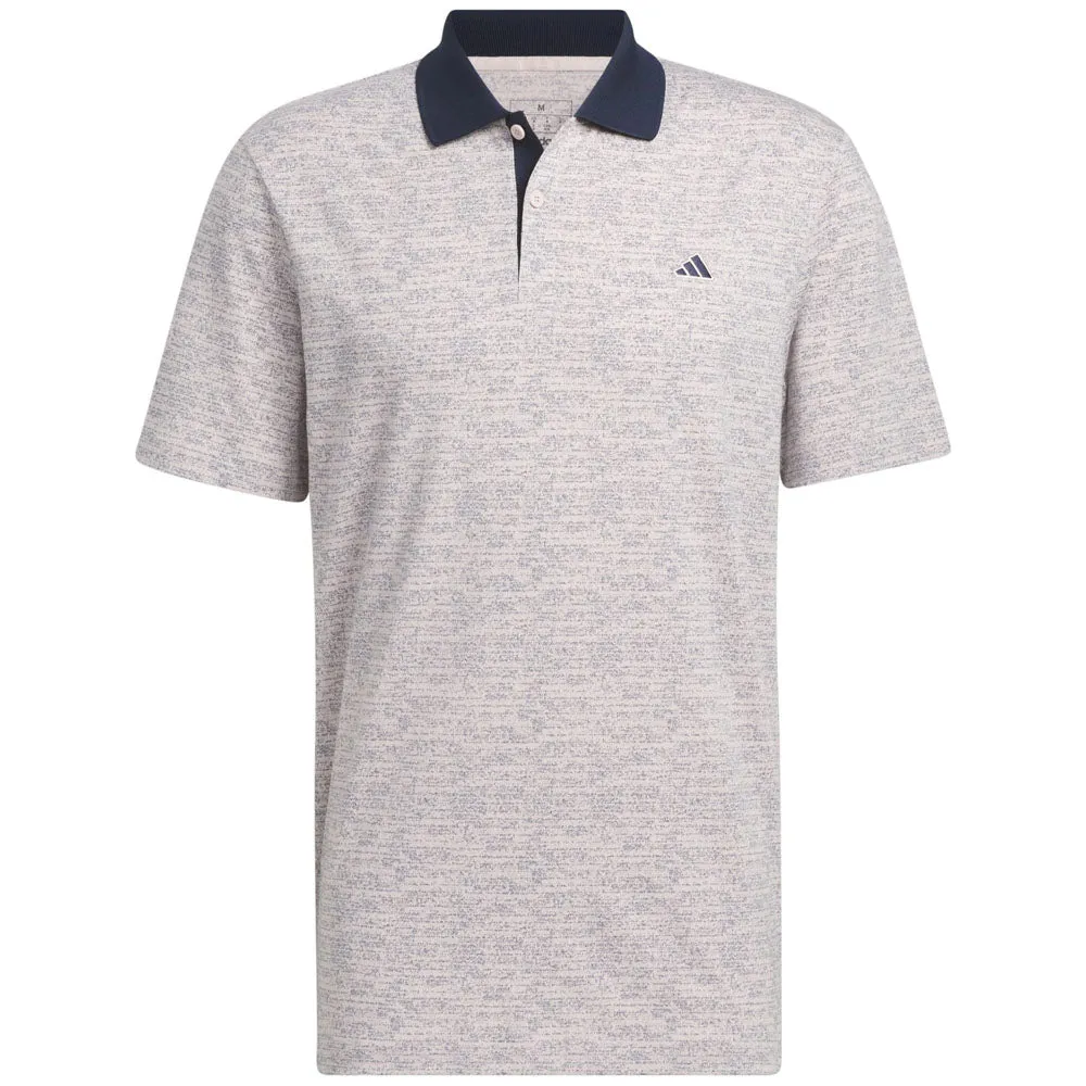 Own the Vibe Stride with Confidence Adidas Go-To Printed Polo Shirt - Sandy Pink Mel