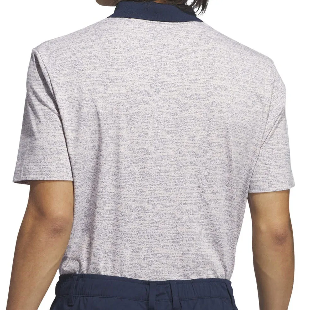 Unleash Your Power Adidas Go-To Printed Polo Shirt - Sandy Pink Mel