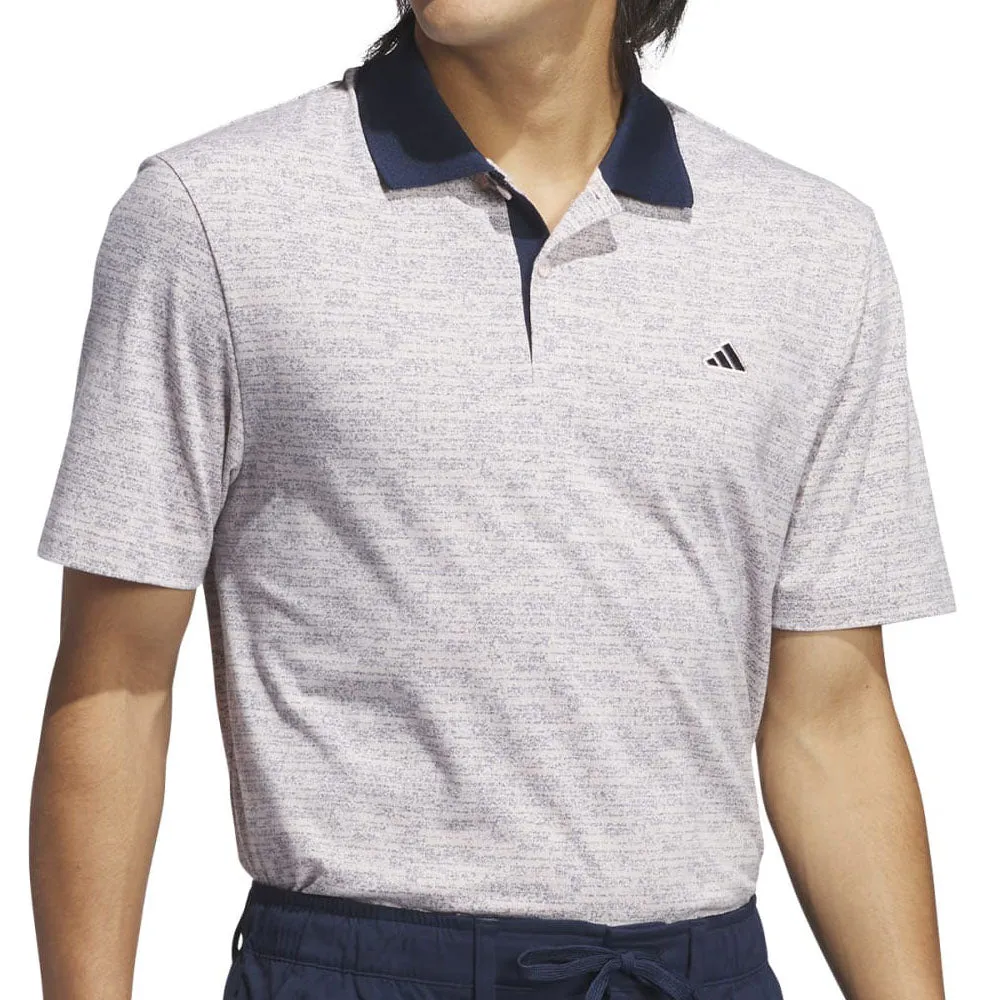 Power Every Step Hit Your Next Level Adidas Go-To Printed Polo Shirt - Sandy Pink Mel