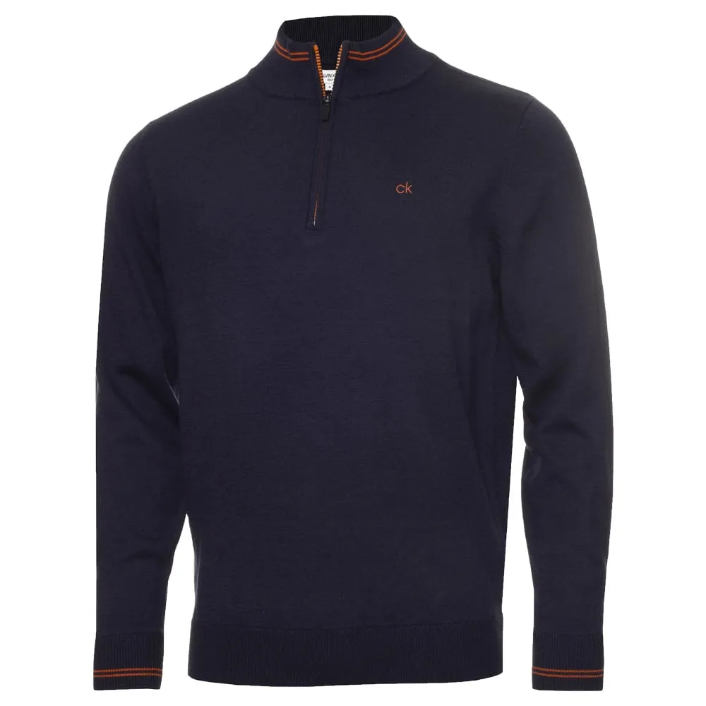 Power Every Step Calvin Klein Monaco Sweater - Denim Marl/Orange