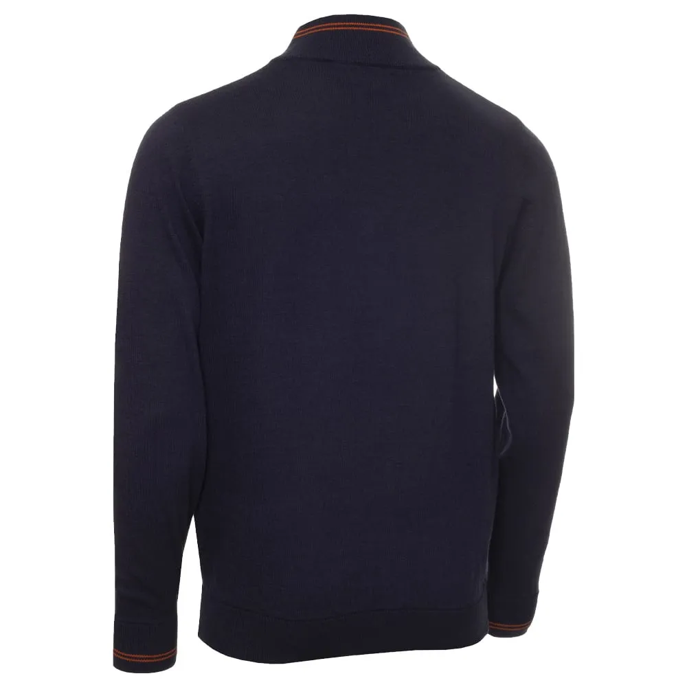 Calvin Klein Monaco Sweater - Denim Marl/Orange Christmas Day Sale