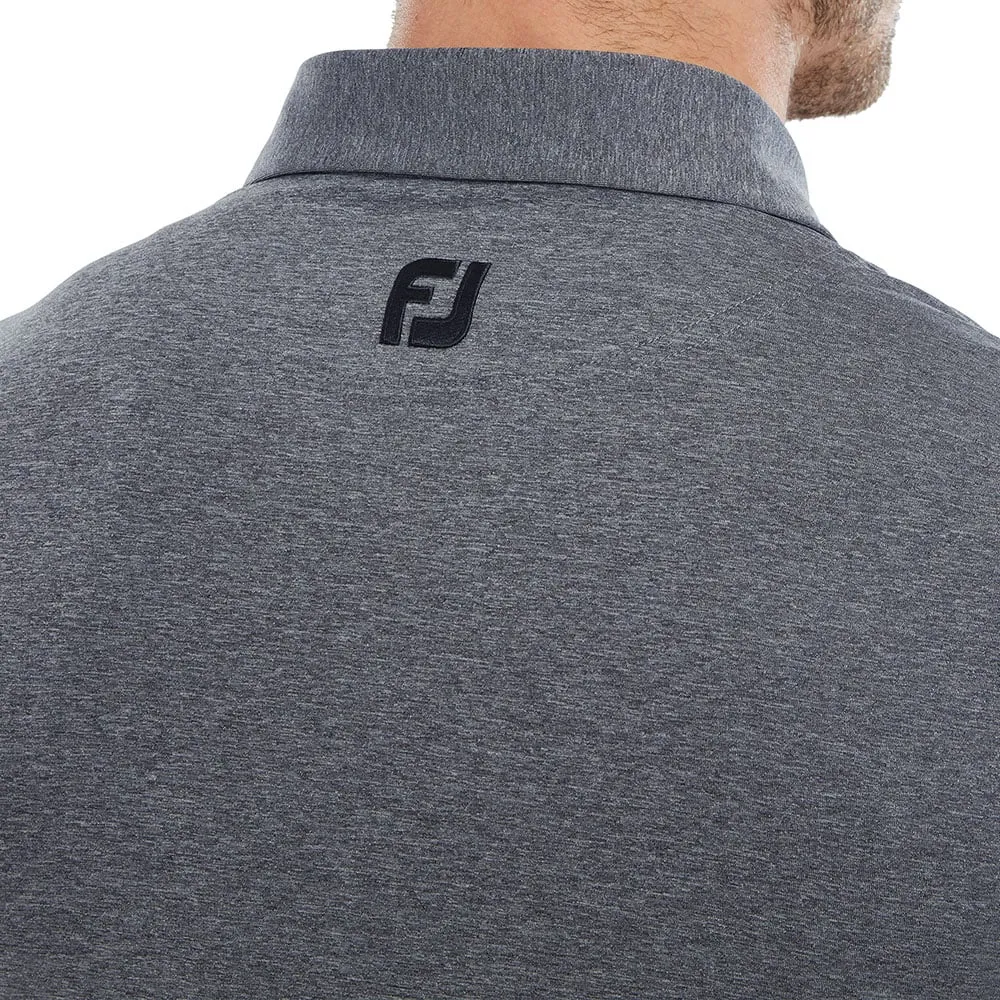 Footjoy Heather Self Collar Polo Shirt - Navy Budget Friendly