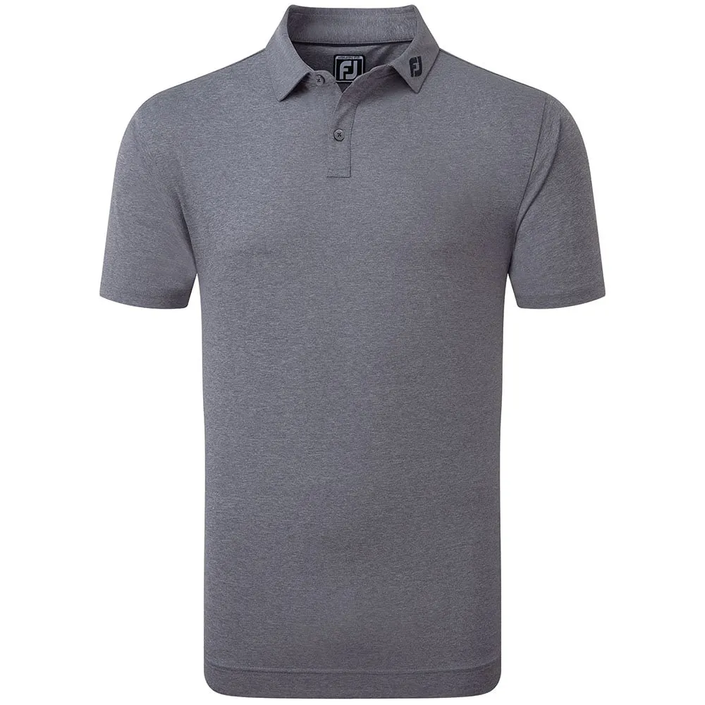 Footjoy Heather Self Collar Polo Shirt - Navy Be Unstoppable