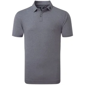 Footjoy Heather Self Collar Polo Shirt - Navy Be Unstoppable