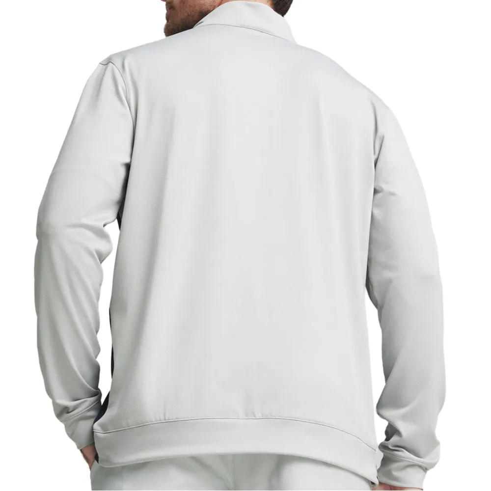 Command Attention The Fast Lane Choice Puma Pure Colorblock 1/4 Zip Pullover - Ash Gray/Deep Navy