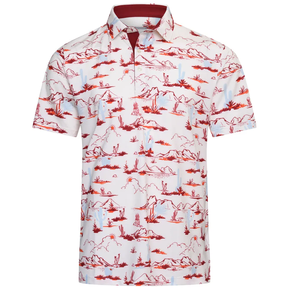 Puma Mattr Bushland Polo Shirt - Warm White/Silver Sky Performance Unleashed