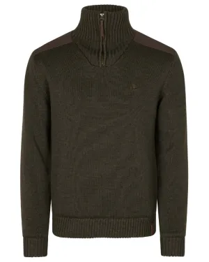 Seeland Haze Windbreaker Knit Zip Neck Wool Pullovers