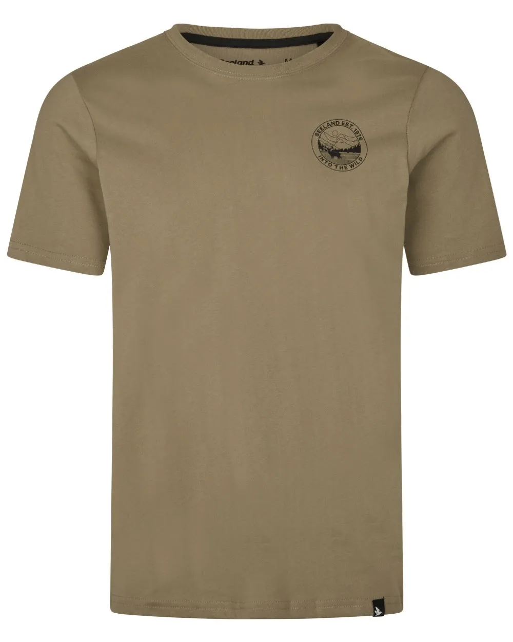 Seeland Mens Hunting Landscape T-Shirt Cotton Crew Neck Tees Men