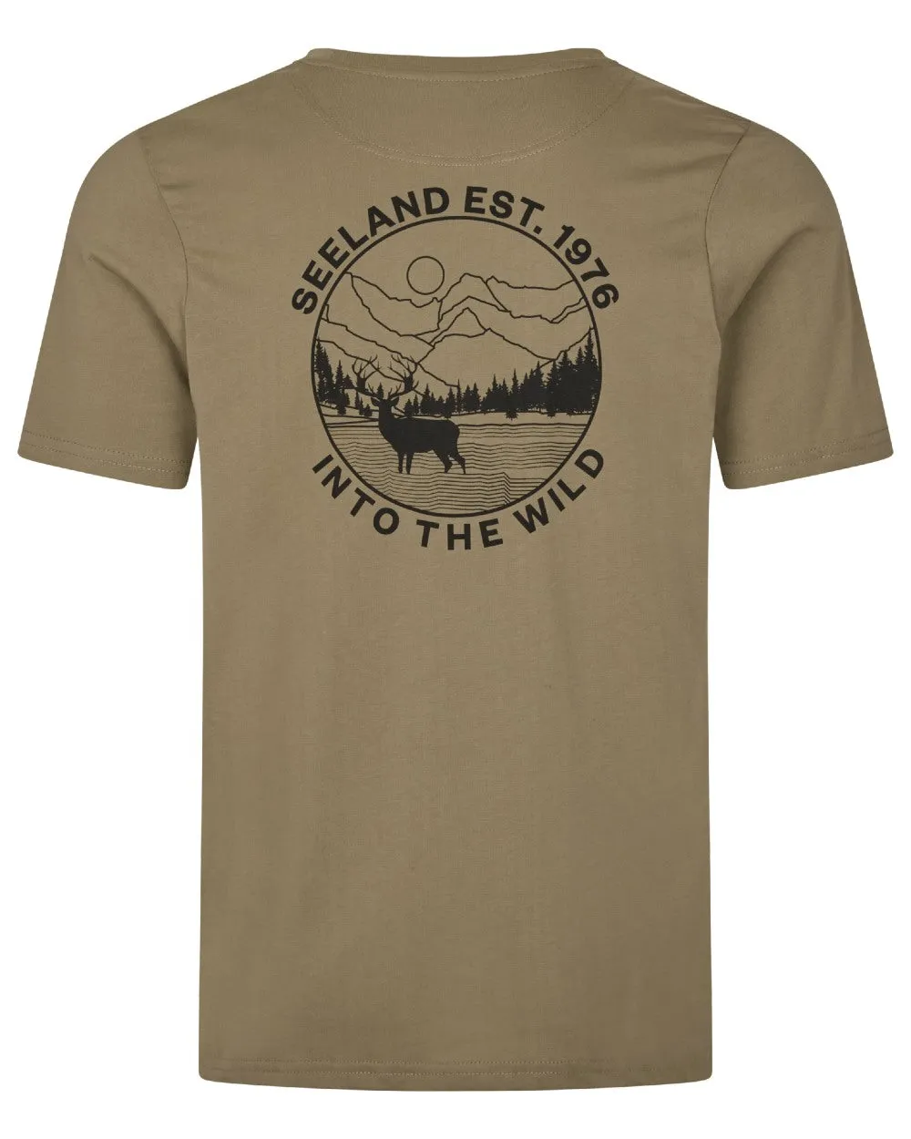 Seeland Mens Hunting Landscape T-Shirt Classic Fit T-Shirts Men