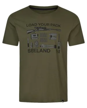 Seeland Mens Packing T-Shirt Cotton Crew Neck Tees Men